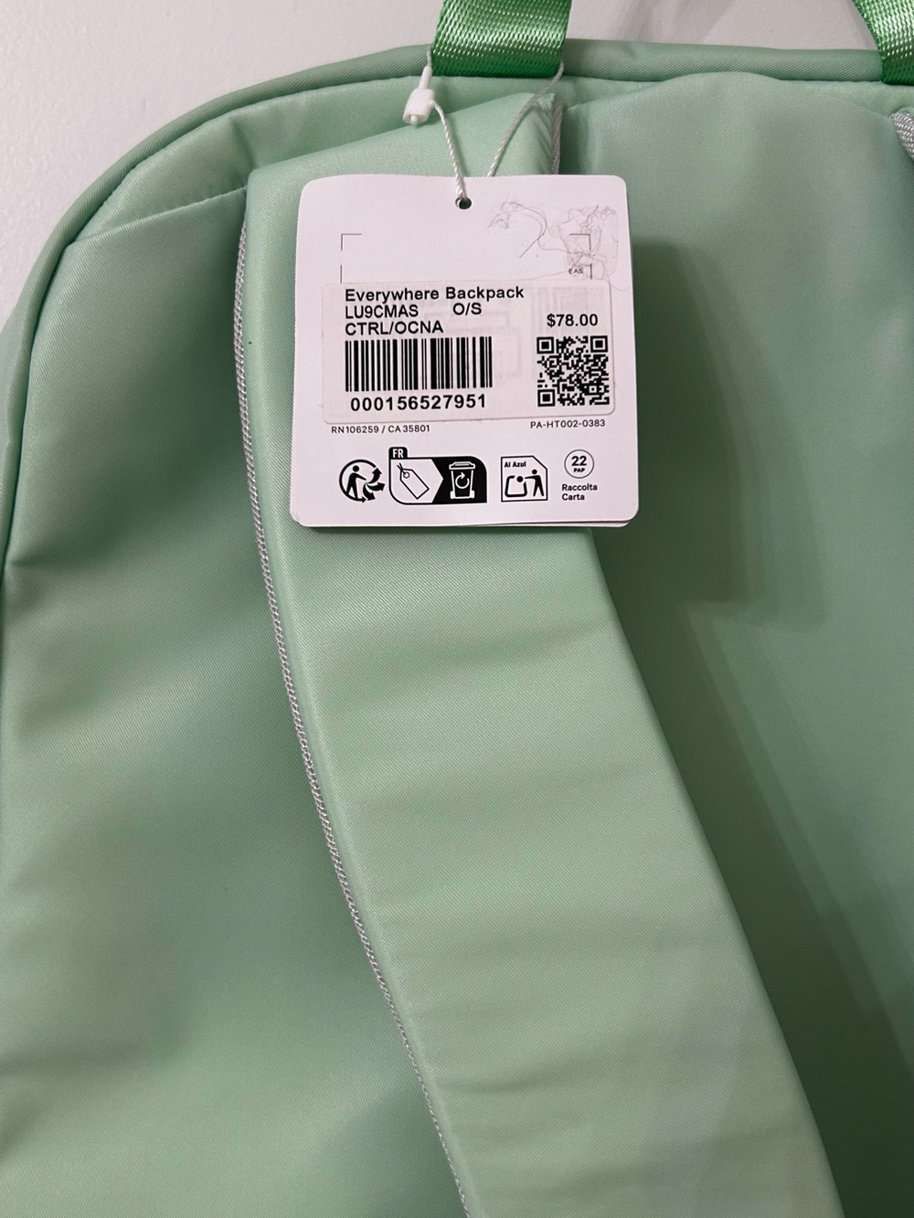 lululemon athletica Mint Green Everyday Backpack - Picture 3 of 3